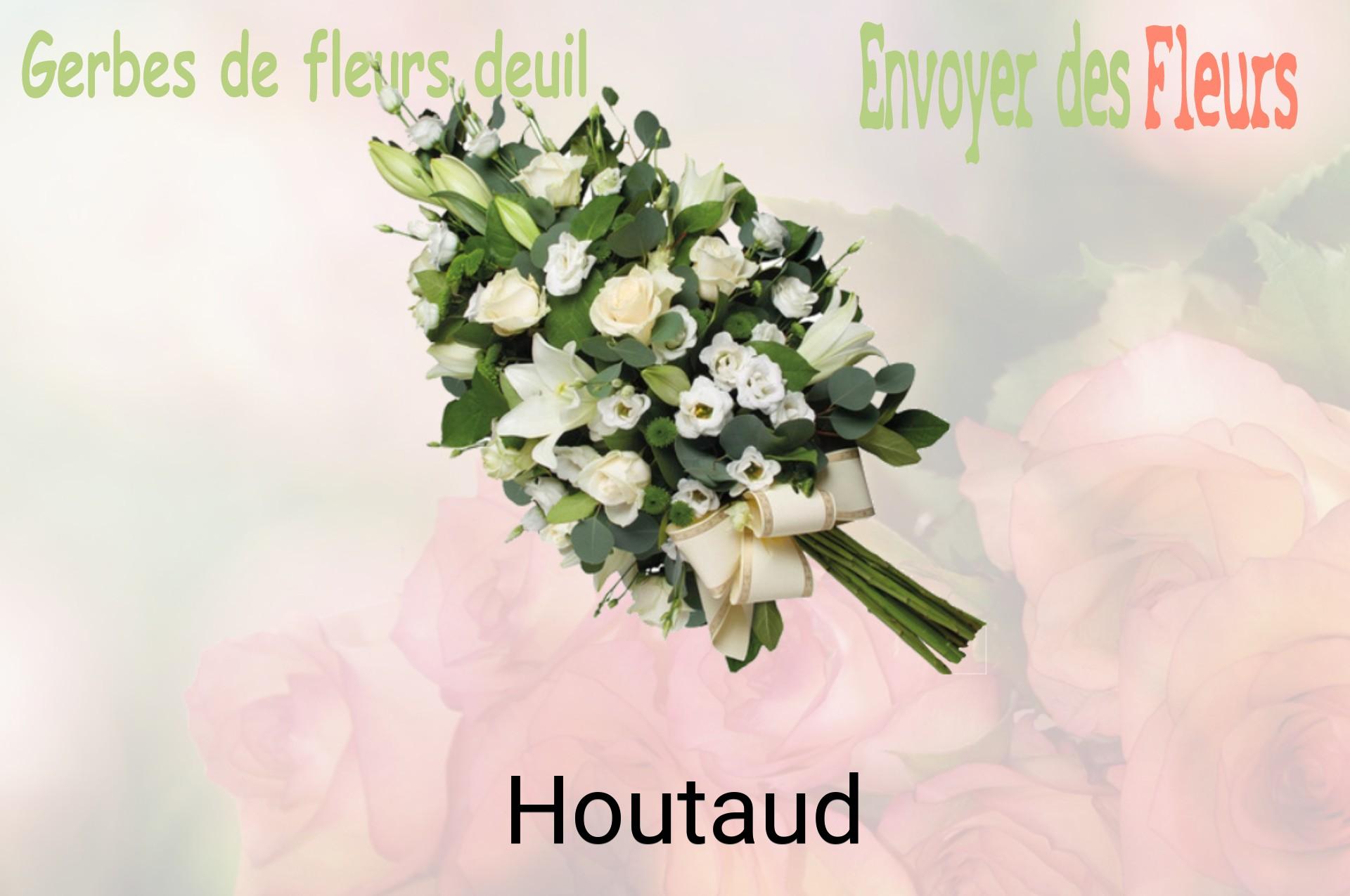 Gerbe de fleurs de deuil livrée à Houtaud